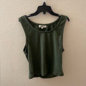 Heart Hips Dark Green Tank Top